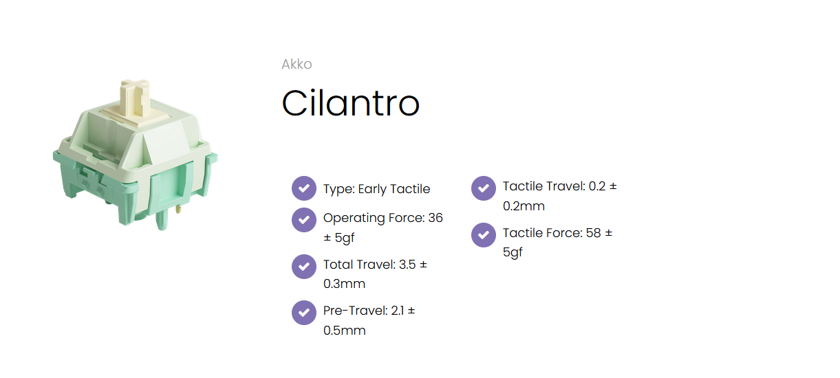 Akko Cilantro Switch