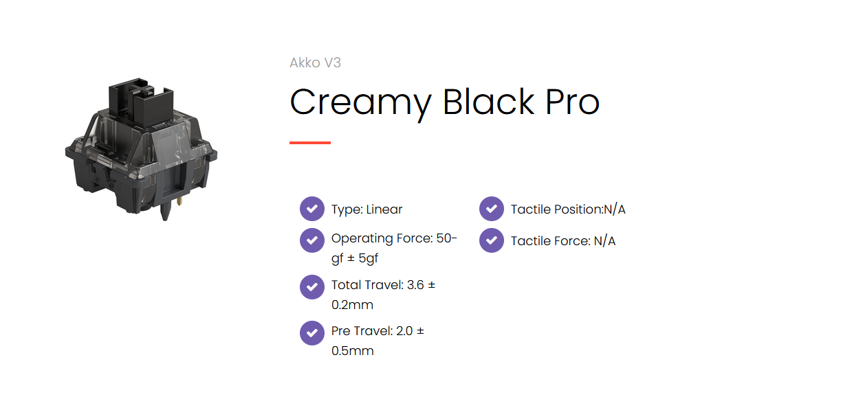 Akko V3 Creamy Black Pro Switch