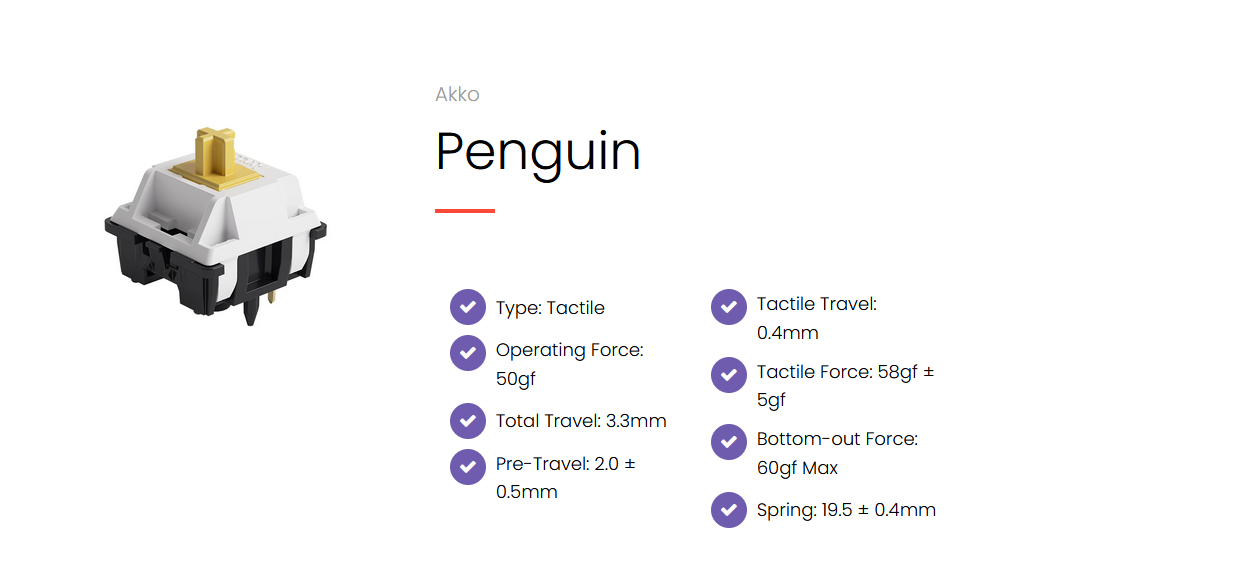 Akko Penguin Switch (Silent)